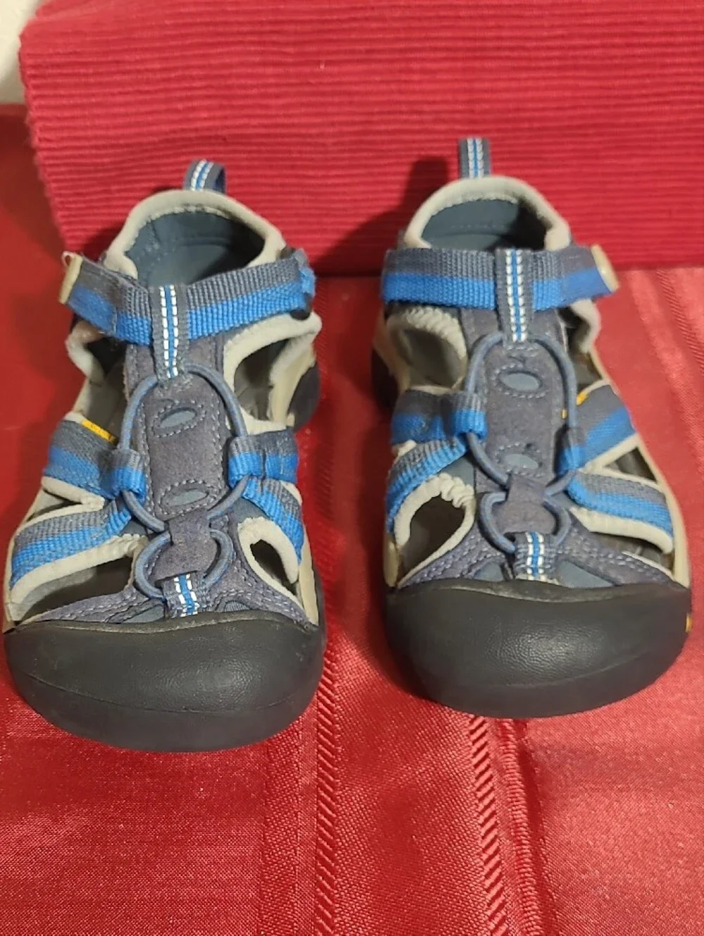 Keen  Venice H2 Waterproof Sport Sandals Kids Blue and Gray Water Shoes